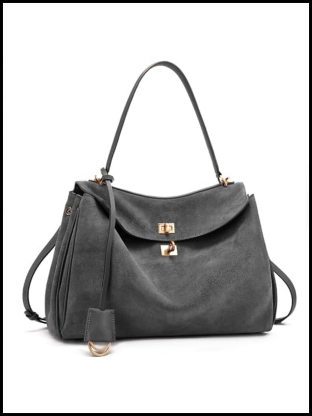 Genuine Leather Tote Bag Women Soft Cowhide Shoulder Handbags Travel Work Large